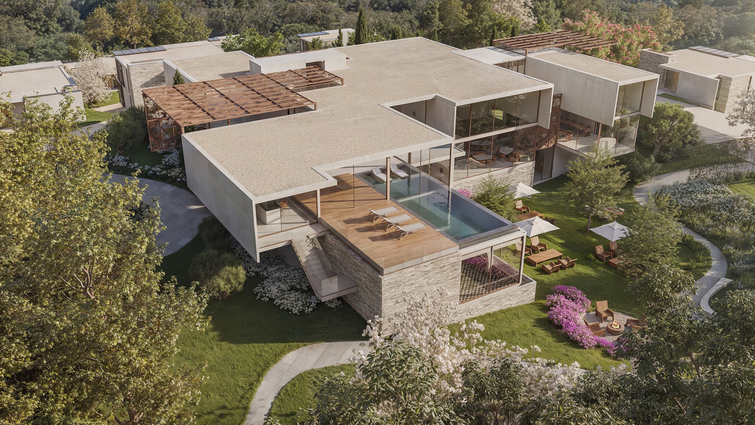 Arquitetura - Edifício de lazer com design exclusivo