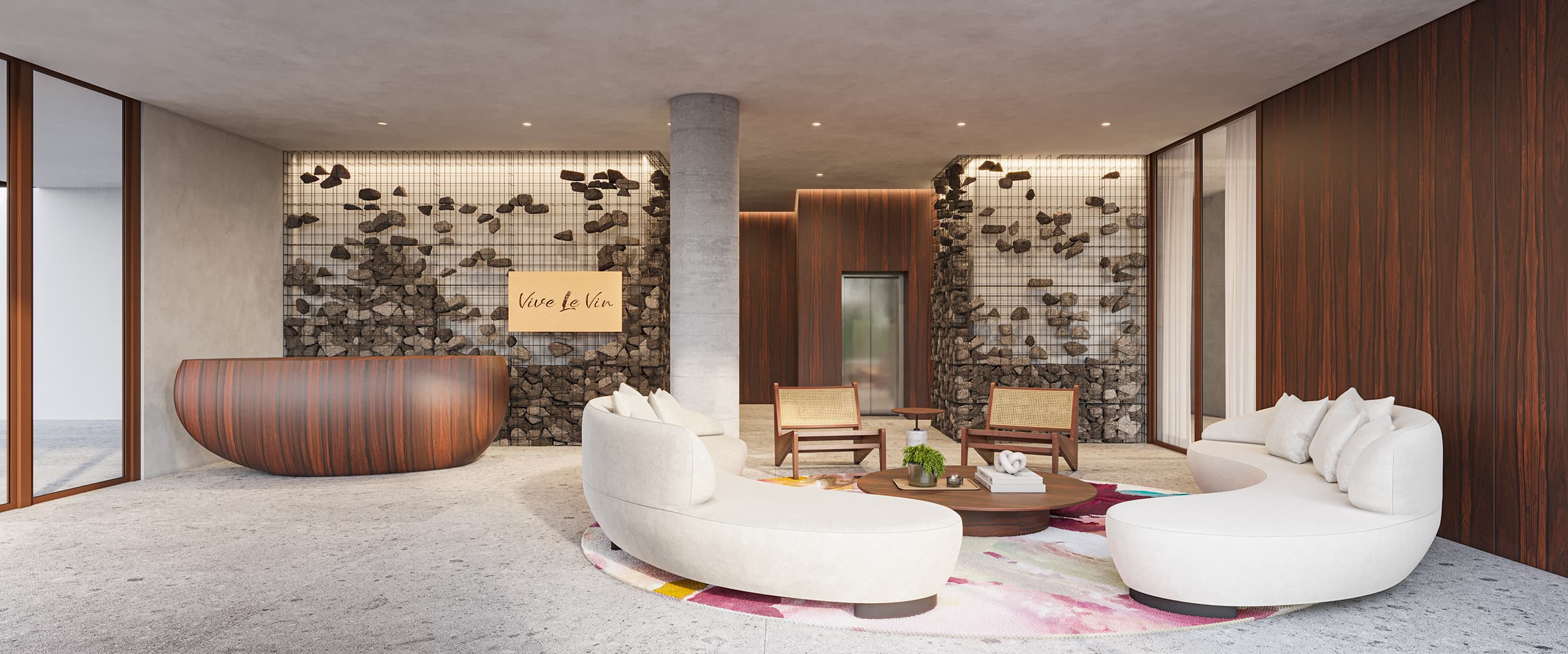 Arte - Lobby com obras de artistas capixabas