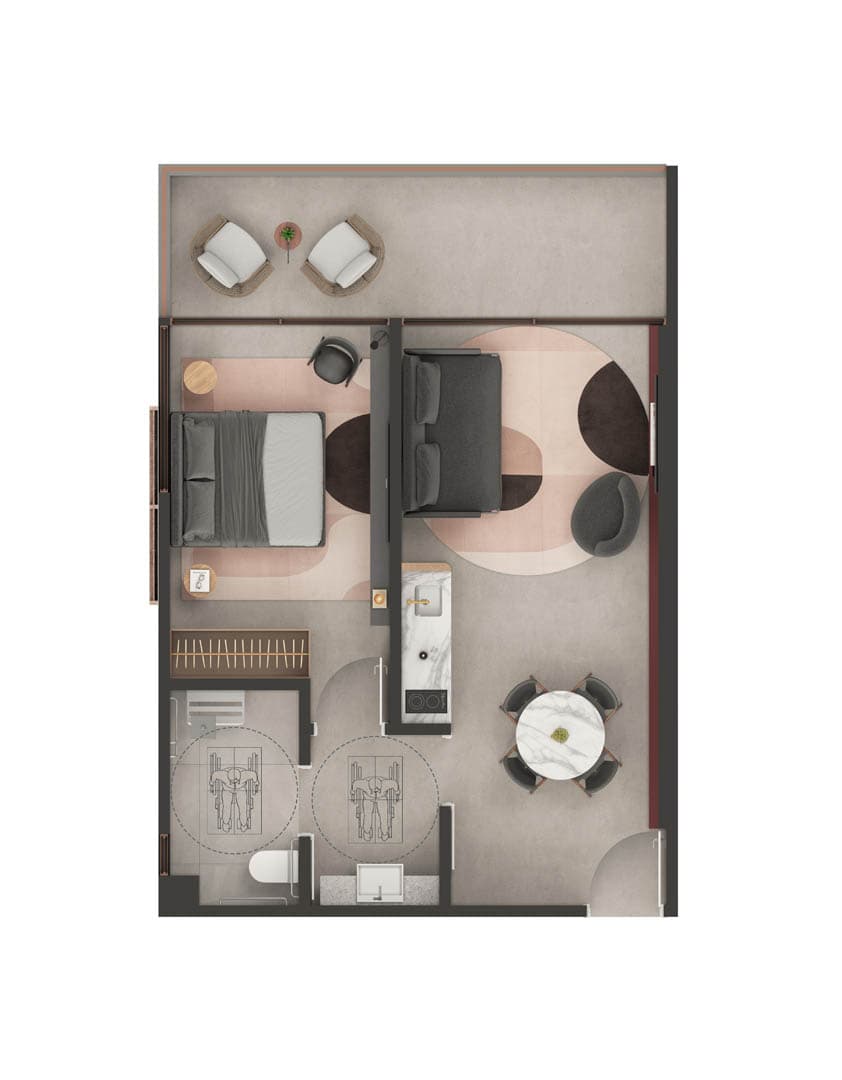 Planta Baixa - 1 Quarto