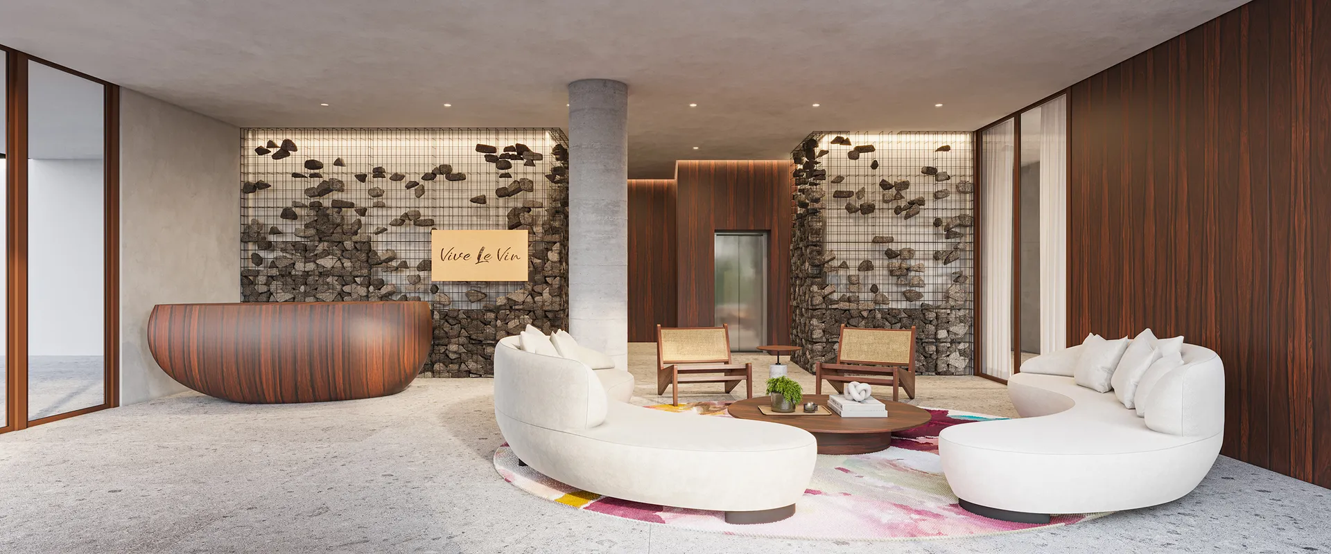 Arte - Lobby com obras de artistas capixabas