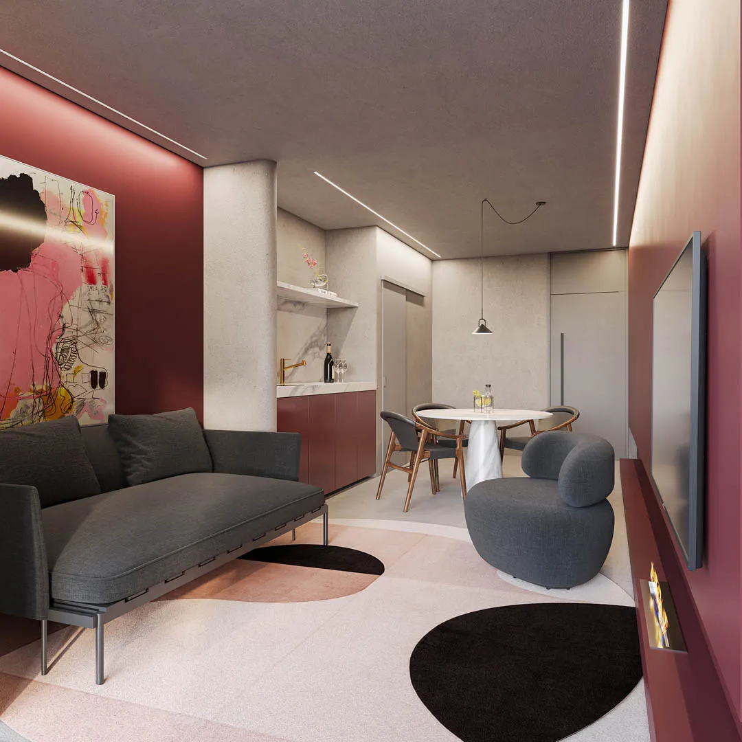 Sala Apartamento 1 Quarto