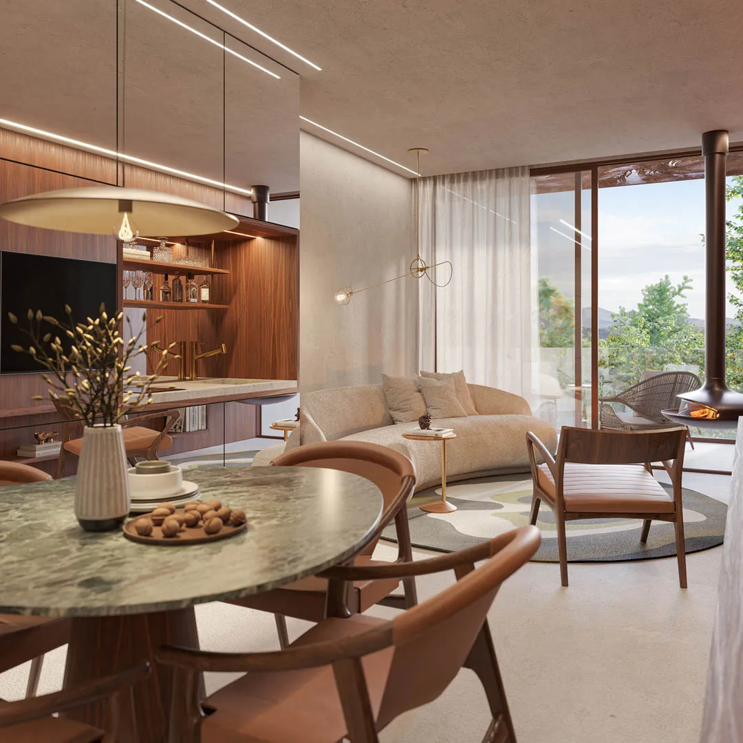 Vista Sala Apartamento 2 Quartos